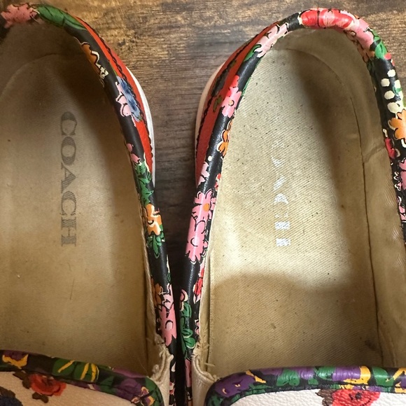 Coach Floral White Slip-On Sneakers 6.5 - Picture 7 of 7